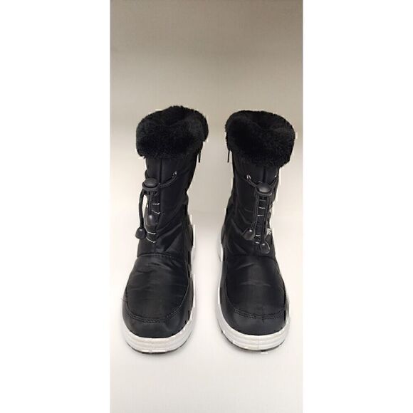 VIA PINKY SCARLETT-51F Children Girls Comfort Flower Warm Mid-Calf Snow Boots 3 - Picture 7 of 8